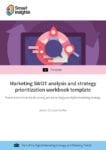 Marketing SWOT analysis and strategy prioritization workbook template